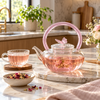 Glass tea kettle with removable infuser