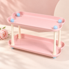 Pink two-tier cloud rectangle organizer clean product view