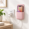 Plain wall-mounted mobile charging holder pocket