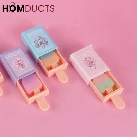 Popsicle Shape Eraser Set