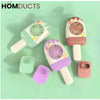 Popsicle USB Rechargeable Mini Fan – Cute Portable Summer Cooling Fan