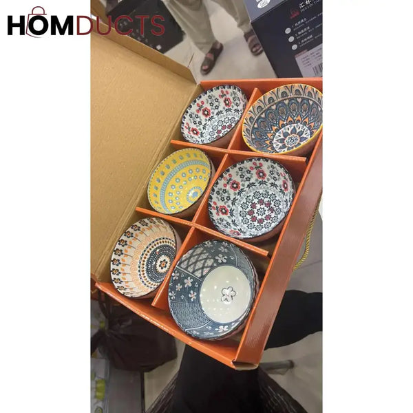 6pcs Porcelain Bowl Set (Box Packing)
