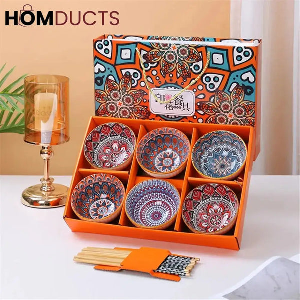 6pcs Porcelain Bowl Set (Box Packing)