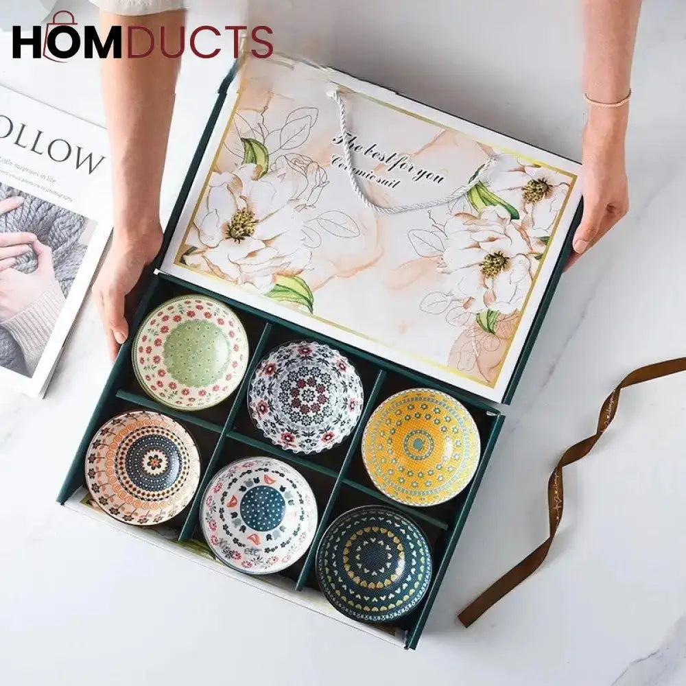 6pcs Porcelain Bowl Set (Box Packing)