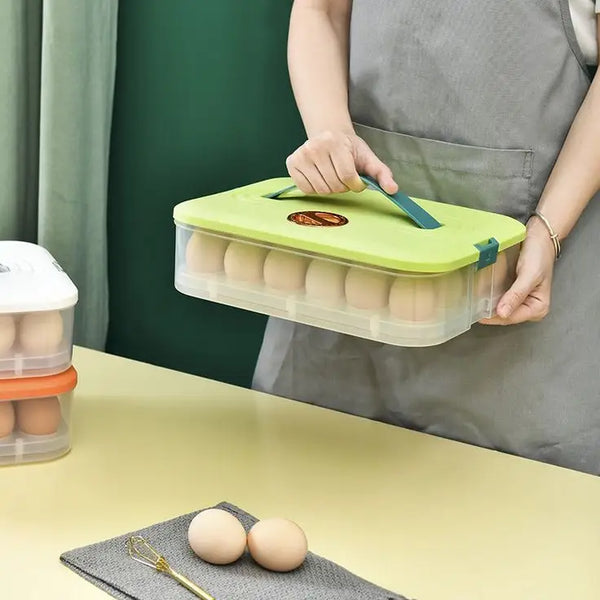 Portable 24 Grid Egg Storage Box