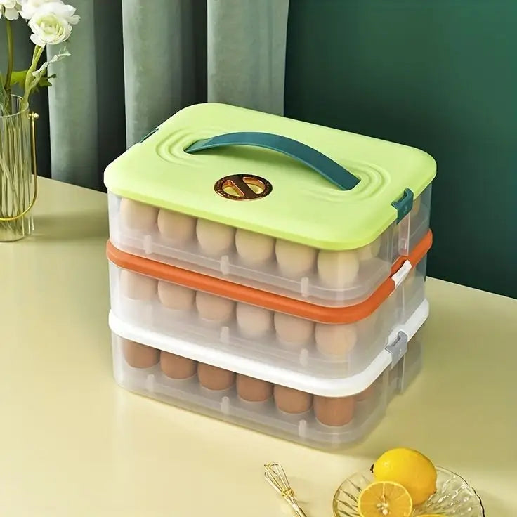 Portable 24 Grid Egg Storage Box