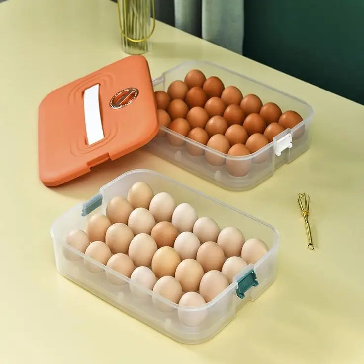 Portable 24 Grid Egg Storage Box