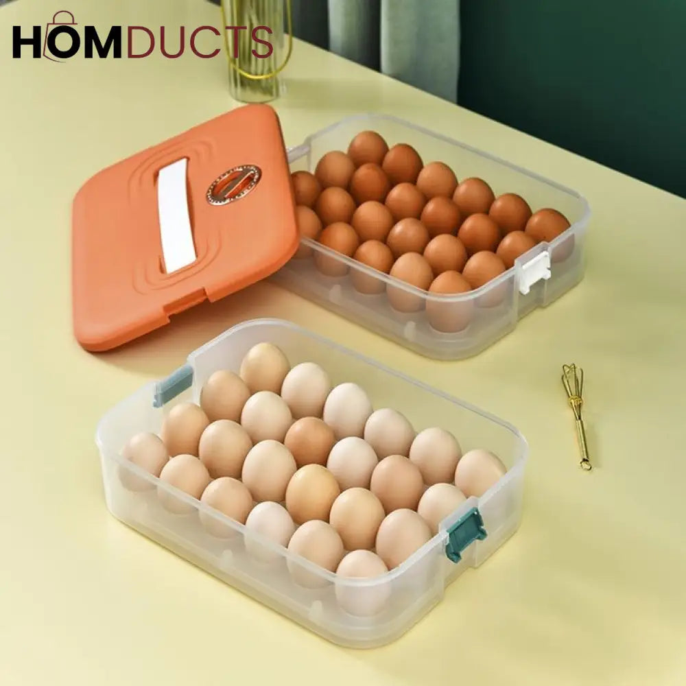 Portable 24 Grid Egg Storage Box