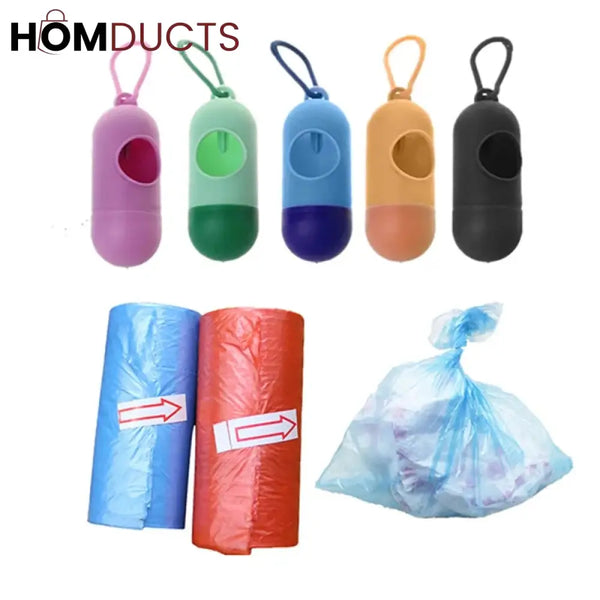 Portable Baby Waste Bag Dispenser With 2 Refill