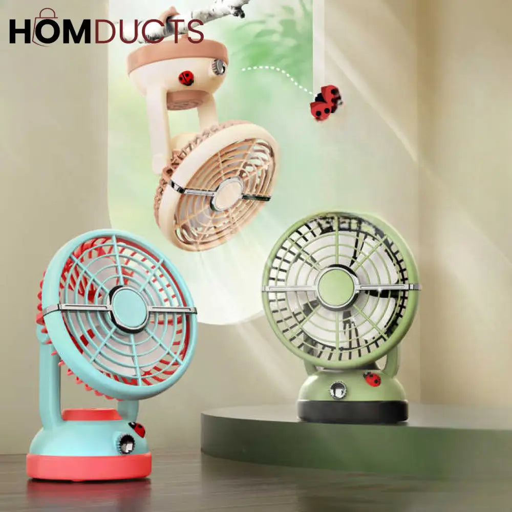 Portable Clip-On & Hanging Rechargeable Mini Fan - Versatile Personal Air Cooler