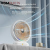 Portable Desktop Fan with LED Light - Perfect for Dorms & Offices
