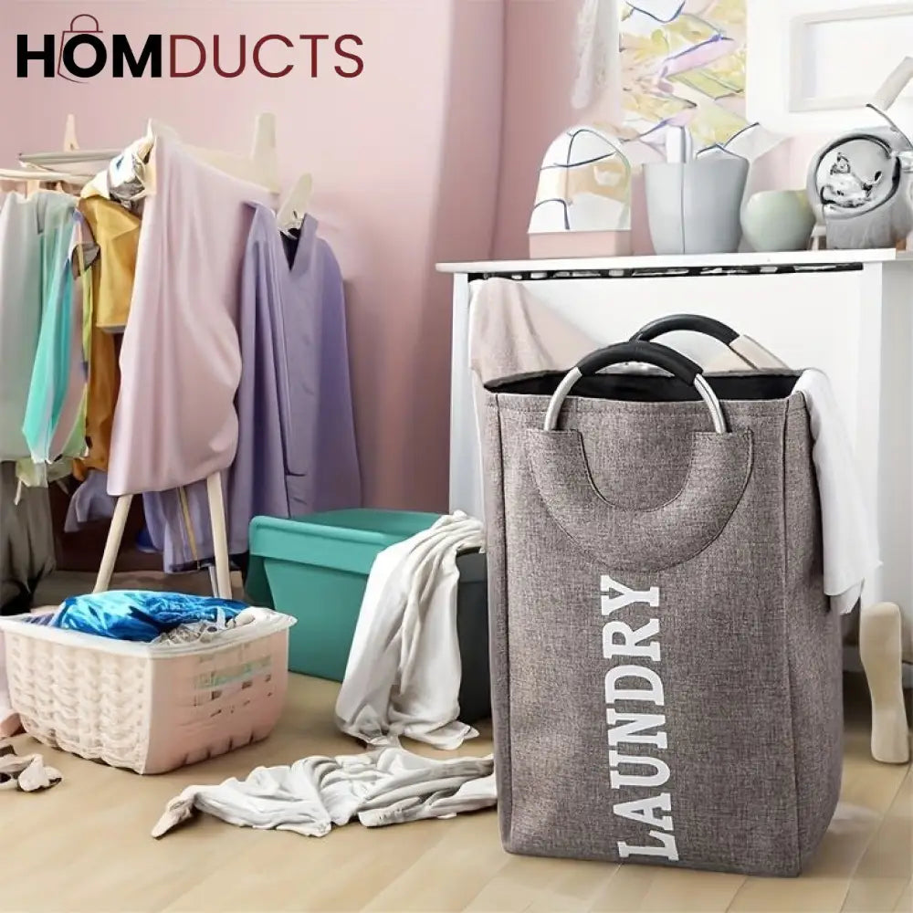 Portable Folding Laundry Basket (Heavy Quality)