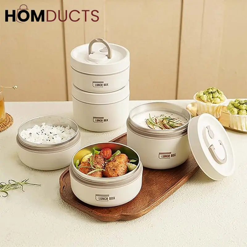 Portable Lunch Box With Insulated Bag