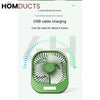 Portable Mini Fan with Super Wind Power, 3-Speed & LED Torch