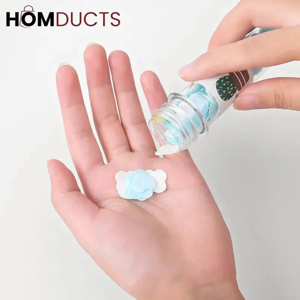 Portable Mini Flower Paper Soap