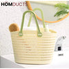 Portable Handheld Picnic Basket, Handheld Kitchen  Grocery Basket, Multipurpose Laundry Basket, Creative Hollow Out Shower Basket