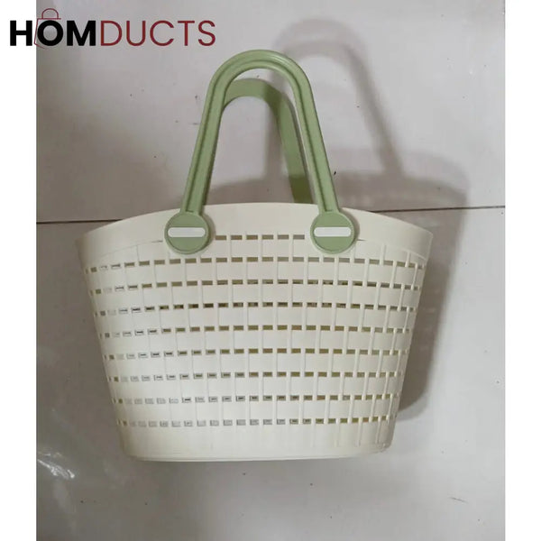 Portable Handheld Picnic Basket, Handheld Kitchen  Grocery Basket, Multipurpose Laundry Basket, Creative Hollow Out Shower Basket