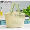 Portable Handheld Picnic Basket, Handheld Kitchen  Grocery Basket, Multipurpose Laundry Basket, Creative Hollow Out Shower Basket