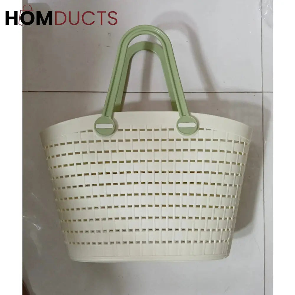 Portable Handheld Picnic Basket, Handheld Kitchen  Grocery Basket, Multipurpose Laundry Basket, Creative Hollow Out Shower Basket