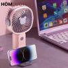 Portable USB Rechargeable Mini Fan with Phone Holder | Fast Charging Handheld Travel & Office Fan