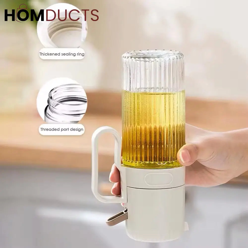 Precision 250ml Glass Oil Spray Bottle - Leak-Proof Kitchen Mister for Healthy Cooking
