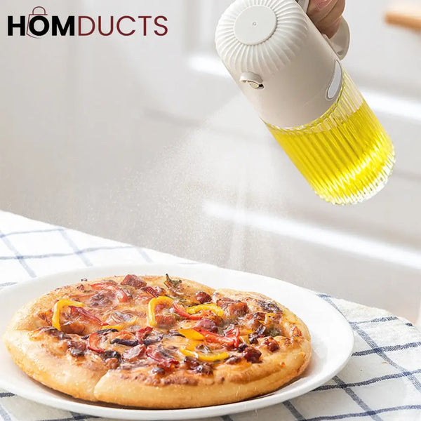 Precision 250ml Glass Oil Spray Bottle - Leak-Proof Kitchen Mister for Healthy Cooking