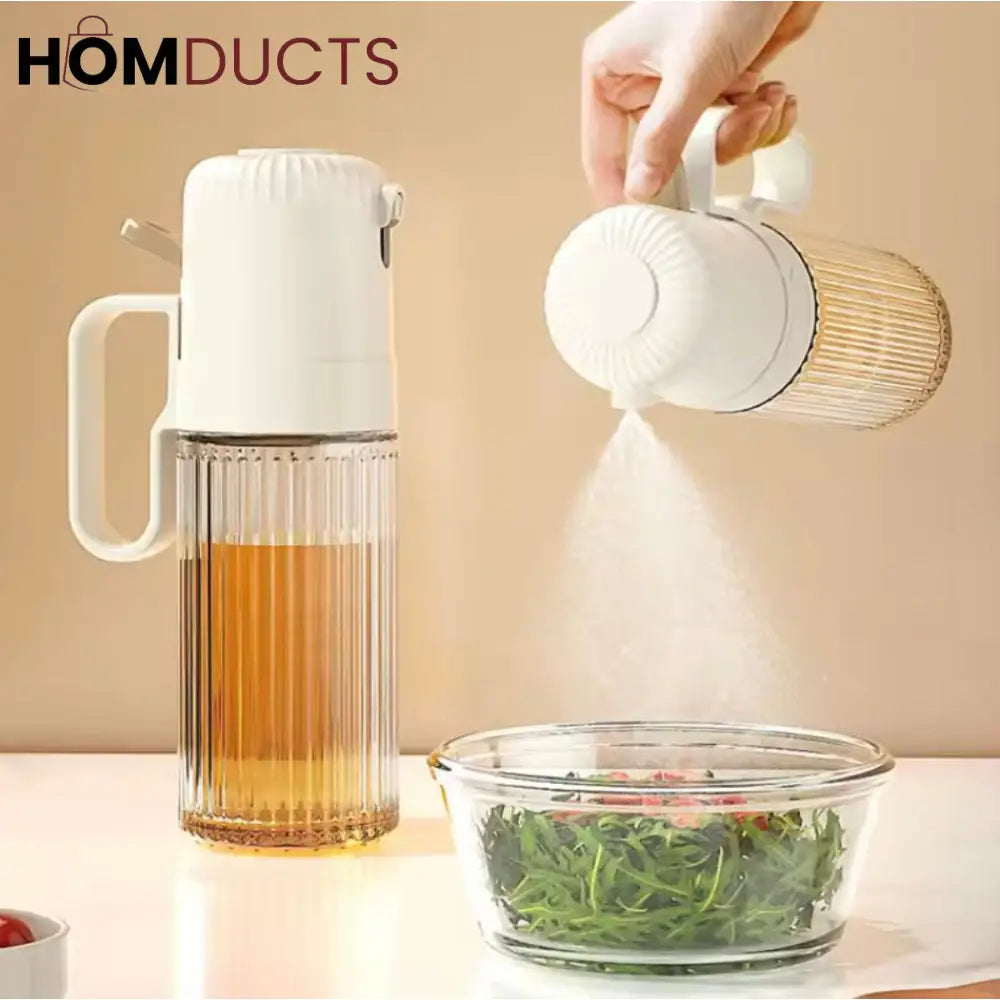 Precision 250ml Glass Oil Spray Bottle - Leak-Proof Kitchen Mister for Healthy Cooking