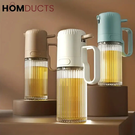 Precision 250ml Glass Oil Spray Bottle - Leak-Proof Kitchen Mister for Healthy Cooking