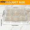 Premium 12-Grid Fresh Storage Box with Lid – Multipurpose Food Organizer