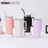 Premium 1200ml Insulated Stainless Steel Tumbler with Handle & Straw
