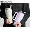 Premium 1200ml Insulated Stainless Steel Tumbler with Handle & Straw