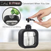 Premium Black Square Liquid Soap Dispenser – Modern Refillable Pump Bottle