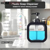 Premium Black Square Liquid Soap Dispenser – Modern Refillable Pump Bottle