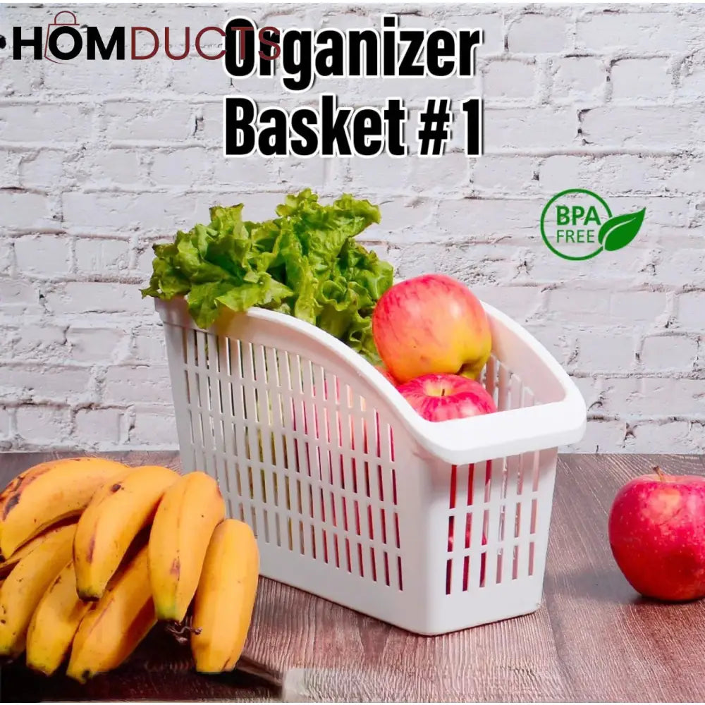 Premium BPA-Free Organizer Basket Set – Multi-Purpose Storage for Kitchen & Home