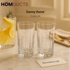 Danny Home® Premium Crystal Tumbler Glasses – 6 Piece Set (285ml)