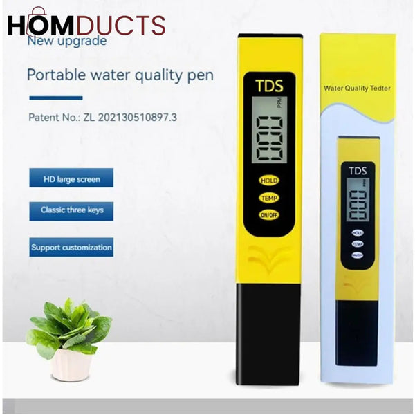 Premium Digital TDS Meter – Water Quality Tester with Temperature Display