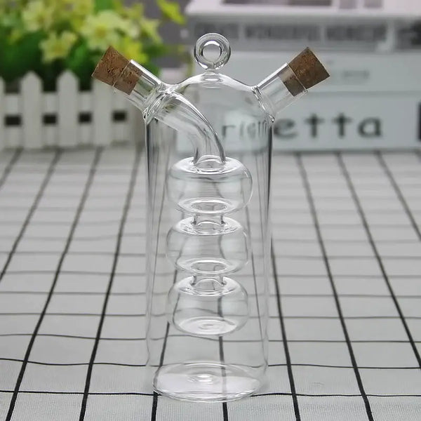Premium Glass Oil & Vinegar Dispenser Bottle - Stylish Kitchen Storage