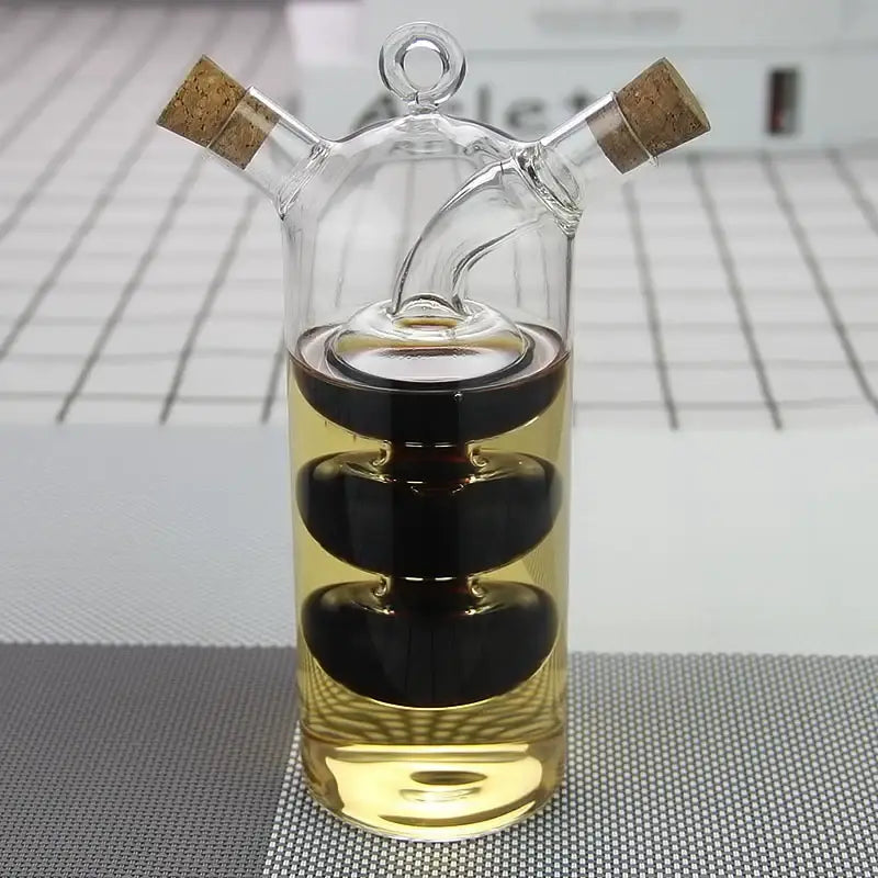 Premium Glass Oil & Vinegar Dispenser Bottle - Stylish Kitchen Storage