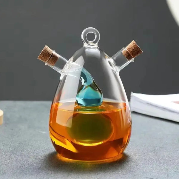 Premium Glass Oil & Vinegar Dispenser Bottle - Stylish Kitchen Storage