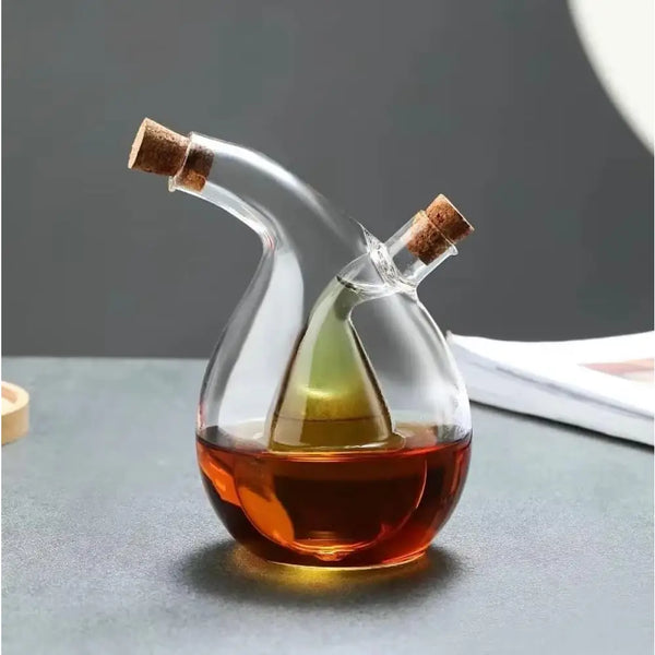 Premium Glass Oil & Vinegar Dispenser Bottle - Stylish Kitchen Storage Design 05
