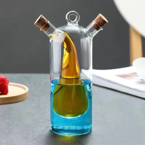 Premium Glass Oil & Vinegar Dispenser Bottle - Stylish Kitchen Storage Design 06