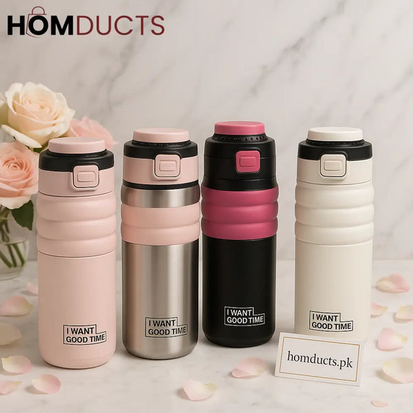 Premium Insulated Travel Mug – Hot & Cold Thermos Bottle