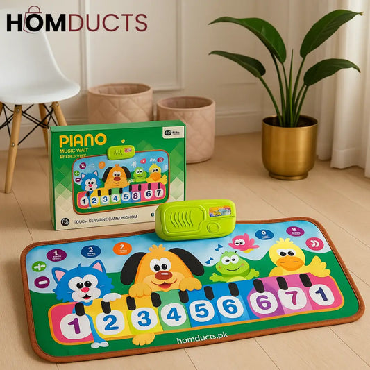 Premium Kids’ Piano Music Mat – Touch & Learn Educational Playmat with Animal Sounds