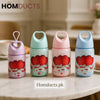 Premium Kids Water Bottles with Heart Handle – Leakproof BPA Free 400ml