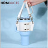 Premium Leather Tumbler Strap Holder with Key Hook