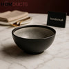 Premium Matte Black Ceramic Soup Bowl – Modern Minimalist Tableware