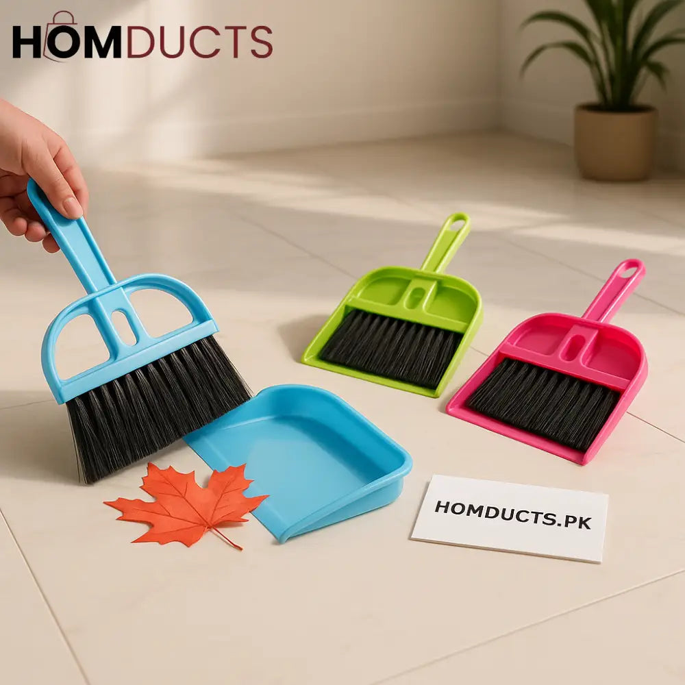 Premium Mini Dustpan & Brush Set – Compact Cleaning Tool for Home Office & Kitchen