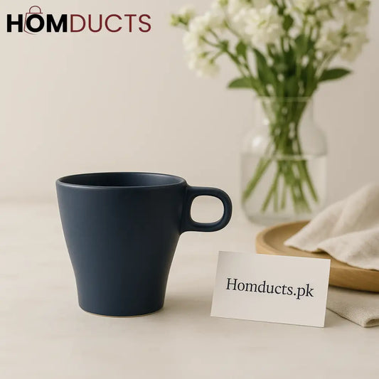 Premium Navy Blue Ceramic Coffee Mug – Minimalist Matte Finish