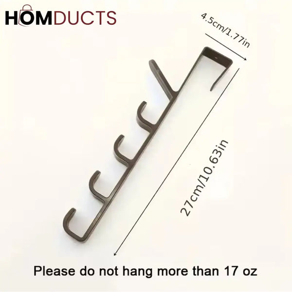 Premium Over-the-Door Hook Hanger – Space-Saving Multi-Purpose Organizer