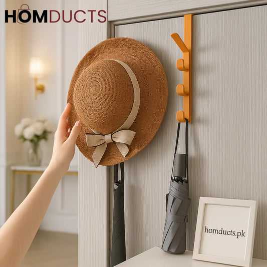 Premium Over-the-Door Hook Hanger – Space-Saving Multi-Purpose Organizer